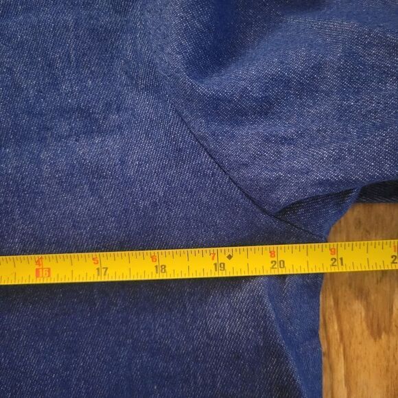 Vintage Heavyweight Deep Blue Denim Dress - Picture 12 of 16